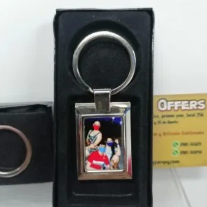 Llavero metal cuadrado
