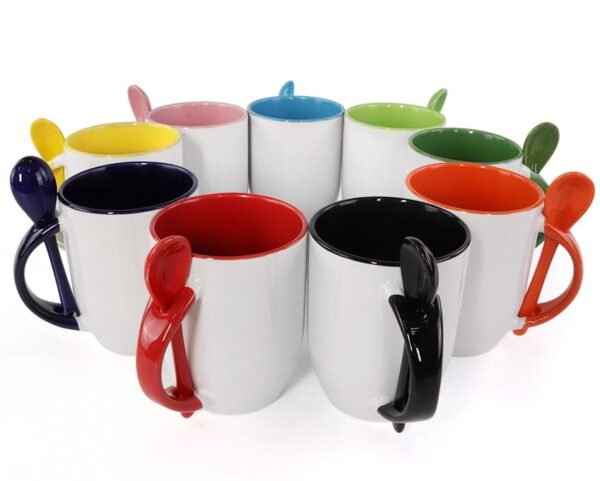 Taza personalizada con cucharita