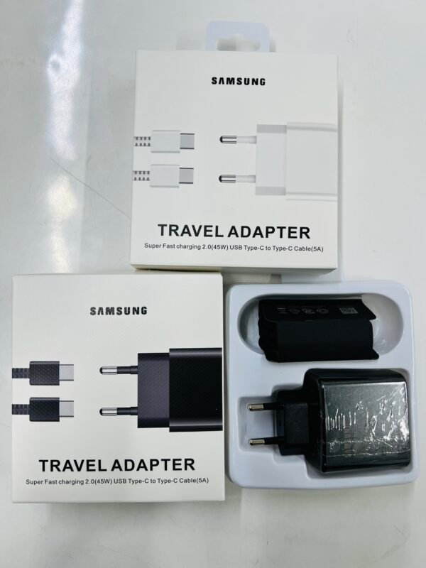 Cargador Samsung tipo C carga rapida (cable + adaptador 45W)