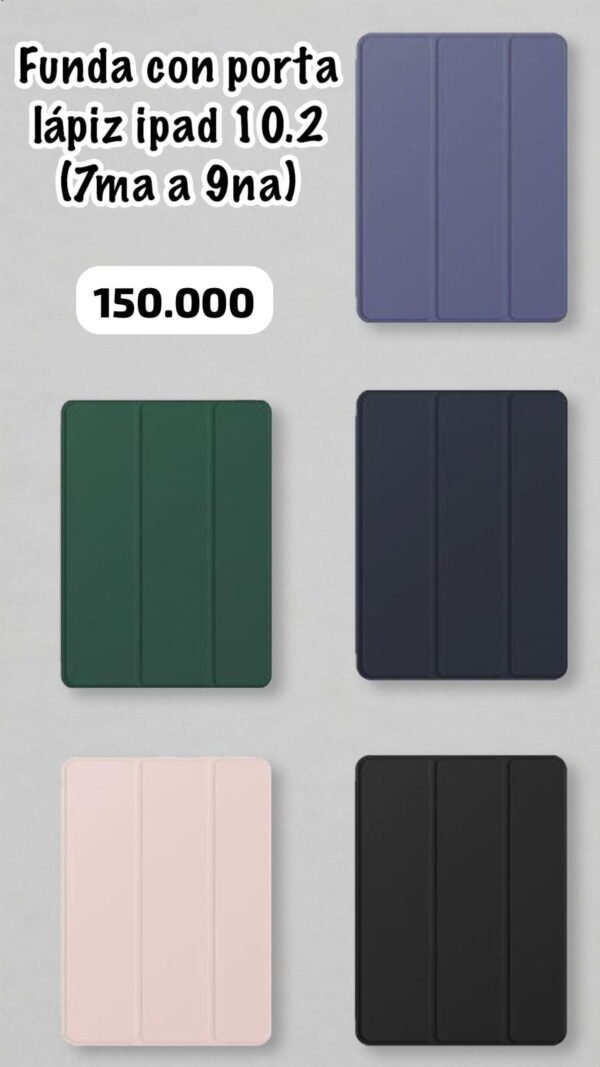 Funda con porta lápiz para iPad 10.2