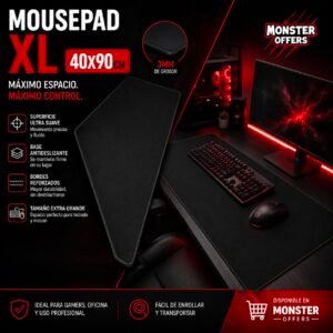 Mousepad 40x90 cm Negro