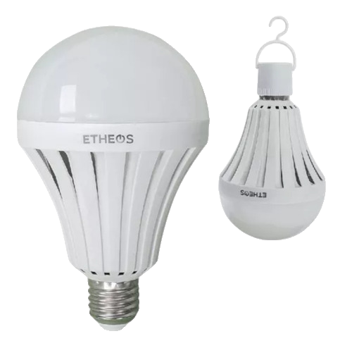 Foco LED de emergencia 9W + porta foco enchufe